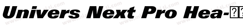 Univers Next Pro Hea字体转换